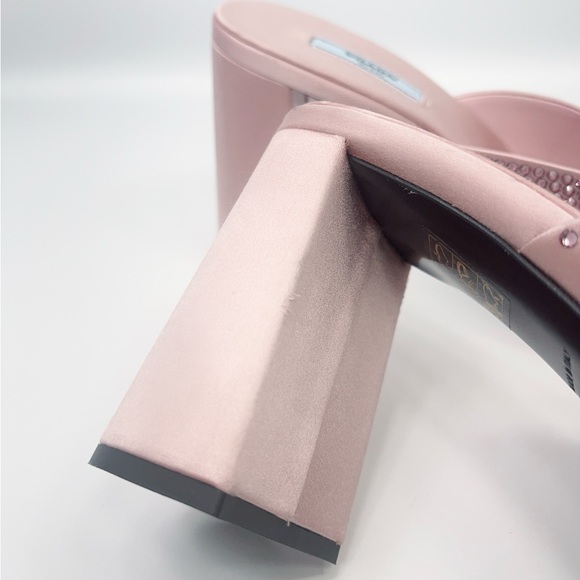 PRADA Crystal Silk Logo Mule - Picture 7 of 11